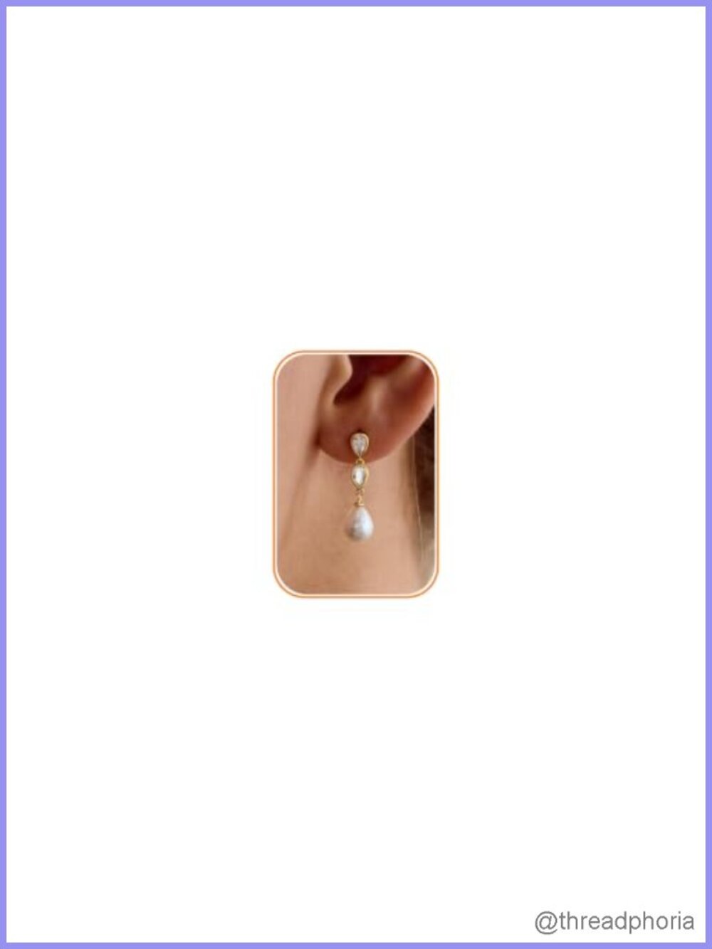Pearl Dangle Earrings for Women with Cubic Zirconia, Wedding Bridal Jewelry